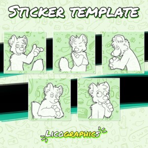 Hyena stickers for Telegram