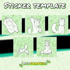 Husky stickers for Telegram