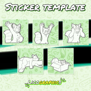 Red panda stickers