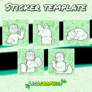 Small mustelid stickers