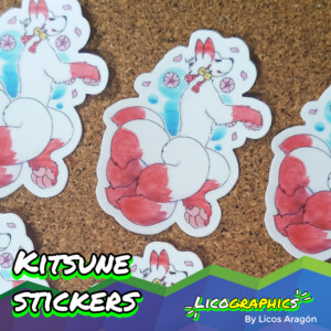 Kitsune stickers