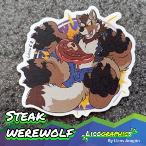 Werewolf steak sticker