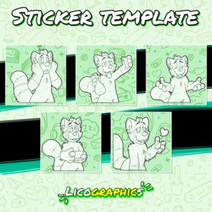 Tanuki stickers